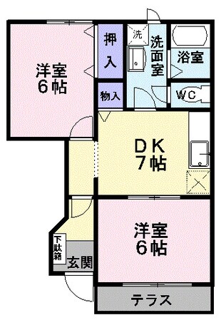 Ｆディマージュ　Ａの物件間取画像